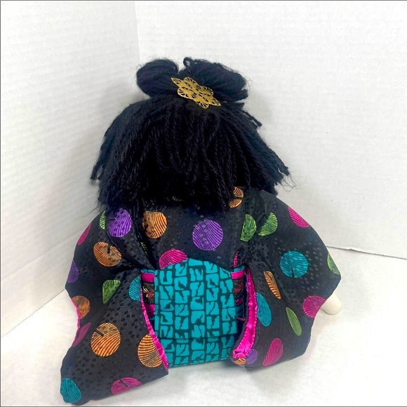 Japanese likeness approx 21” cotton doll appears lovingly handmade Price Firm - Picture 3 of 10